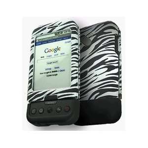  Zebra and Black Two Tone Rubber & Leather Feel Protective 