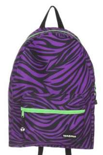  Yak Pak Purple Zebra Lime Pop Zipper Backpack Clothing