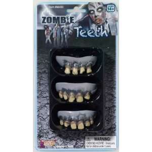 Lets Party By Forum Novelties Inc 3 Pack Zombie Teeth Adult / White 