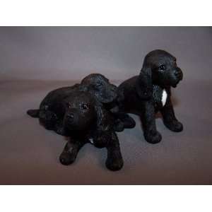  Cocker Spaniel Pups Black Dog Figure Dogs & Pups Galore 