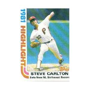  1982 Topps #1 Steve Carlton Highlight