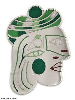 Brooch pendant, Picasso Faces 1.3 W 1.9 L