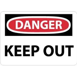  Danger, Keep Out, 14X20, .040 Aluminum Industrial 