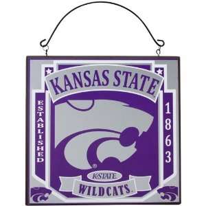 NCAA Kansas State Wildcats 9 x 9 Wooden Champions Sign 