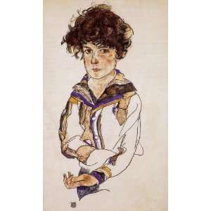  Hand Made Oil Reproduction   Egon Schiele   24 x 40 inches 