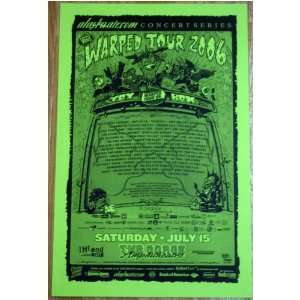   inch tour promotional poster Anti Flag Underoath Joan Jett NOFX Helmet