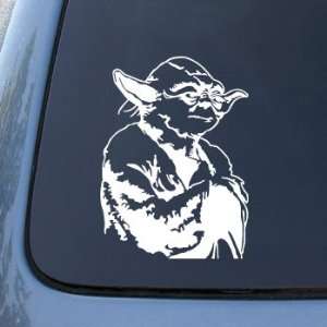  YODA   Vinyl Decal Sticker #A1131  Vinyl Color White 