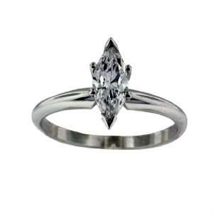  1.56 Carat Marquise Cut Diamond Engagement Ring Jewelry