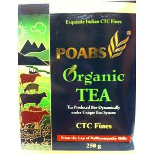 Poabs Organic CTC Fines Tea Leaves 250gm Grocery & Gourmet Food