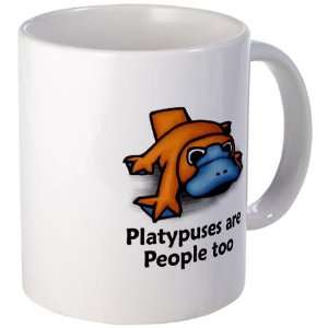  Platypuses are People too Funny Mug by  Kitchen 