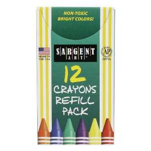  Sargent Art 22 0866 12 Count Tuck Box Standard Size Crayon 