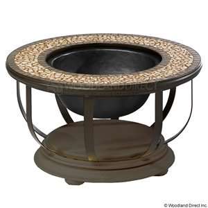  Alfresco Home 21 0910 C6 Umbria BevFire Pit Chat Table 