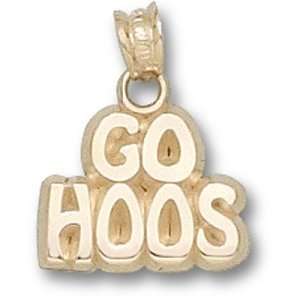  University of Virginia GO HOOS 3/8 Pendant (14kt 