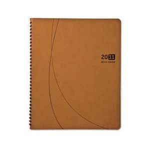  Essentials Monthly Planner, 8 1/2 x 11, Brown, 2012