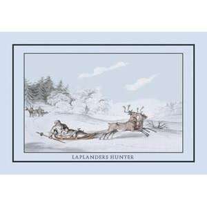  Vintage Art Laplanders Hunter   12410 5