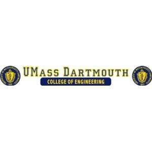  DECAL D UMASS DARTMOUTH COLLEGE OF ENGINEERING WITH SEAL 