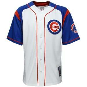  Majestic Chicago Cubs White and Royal Blue Stance Jersey 