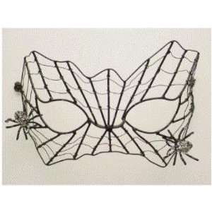 Spiders & Web Mask Halloween Accessory [Apparel 