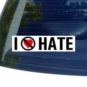  I Hate Anti HATE   Window Bumper Sticker Automotive