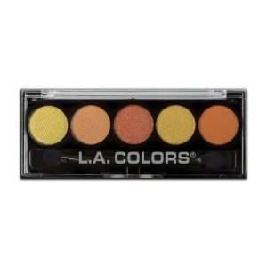  LA Colors 5 Color Metallic Eye Shadow Palette 102 Fiesta 