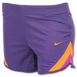  NIKE Womens Backheel Sporty Knit Shorts, Club Purple 