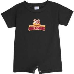  Brooklyn College Bulldogs Black Logo Baby Romper Sports 