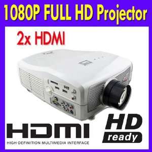 HD 1080P 2000lumes HDMI Video 43 or 169 5 LCD RGB PROJECTOR TV DVB 