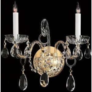 1122   Wall Sconce   Bohemian Crystal Collection   Gold Finish   SKU 