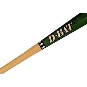  D Bat Pro Maple 110 Two Tone Baseball Bats NATURAL/GREEN 
