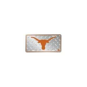  Texas Longhorns Metal License Plate   Diamond Sports 