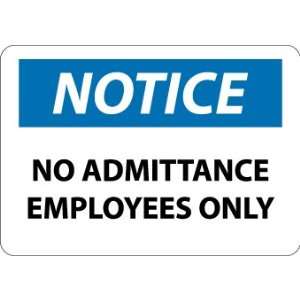  SIGNS NO ADMITTANCE EMPLOYEES ONLY