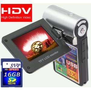  SVP T400 Silver 1280x720p True HD Camcorder with 2.4 LCD 