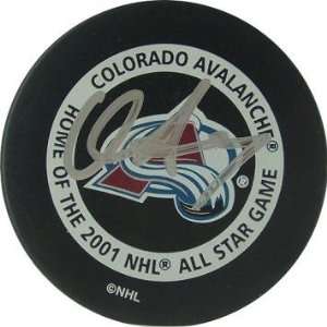 Chris Drury Signed Hockey Puck   Colorado Avalanche   Autographed NHL 