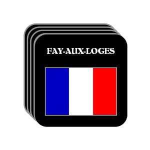  France   FAY AUX LOGES Set of 4 Mini Mousepad Coasters 