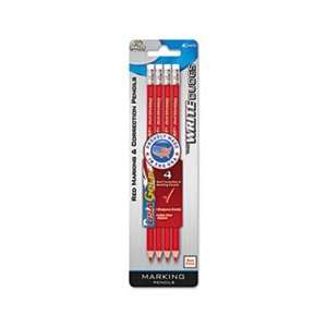  Write Dudes BDU 14678AA24 USA GOLD CHECKING PENCILS, RED 