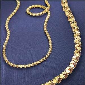  30 14kt. 4 Sided 2.8mm Bead Necklace Jewelry