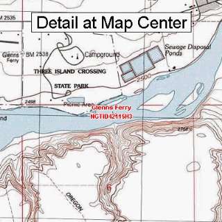   Topographic Quadrangle Map   Glenns Ferry, Idaho (Folded/Waterproof