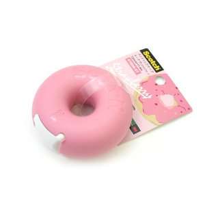  3M Scotch Donut Tape Dispenser   Strawberry Pink   12 mm X 