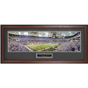   Framed Unsigned Panoramic  Details 16 Yard Line