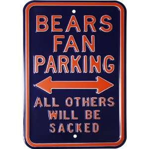  Chicago Bears Fan Parking All Others Will Be Sacked Steel 