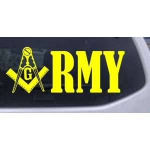  Yellow 44in X 17.1in    Masonic Freemason Army Military 