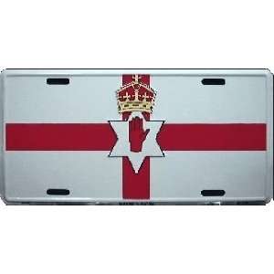  Northern Ireland Country Flag Embossed Metal License Plate 