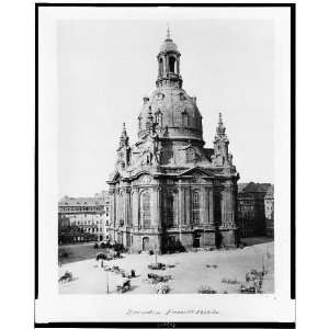    Dresden. Frauenkirche,Germany, 1860s,church