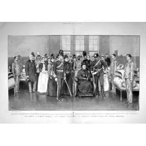  1898 Queen Netley Hospital Wounded Soldiers Indian War 