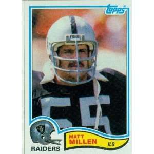  1982 Topps #196 Matt Millen RC   Oakland Raiders (RC 