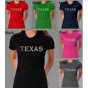 Womens Kelly Green Texas Cities Shirt Medium   Created Using the Most 