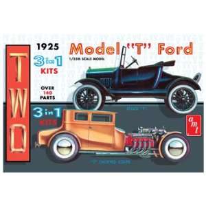  AMT 1/25 1925 Model T Ford Coupe & Roadster (TWO 3 in 1 