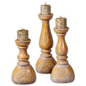  Uttermost Chateau Candleholders Set of 3