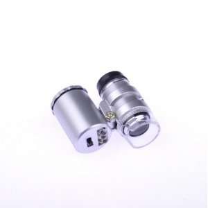  60X Currency Detecting Microscope Loupe LED Magnifier 