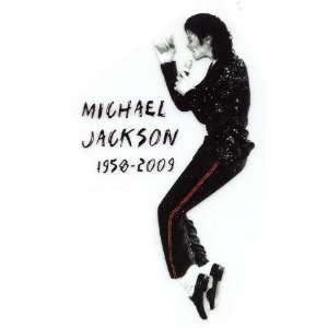  Michael Jackson King of Pop 1958 2009 IN MEMORY OF Iron On 